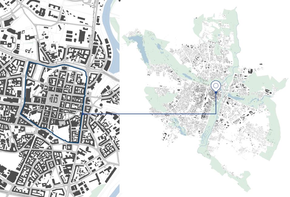 Stare Miasto - lokalizacja na tle miasta Poznania